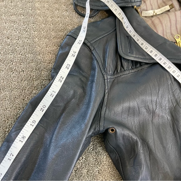 MIKE & CHRIS Black Leather Jacket - Picture 13 of 13